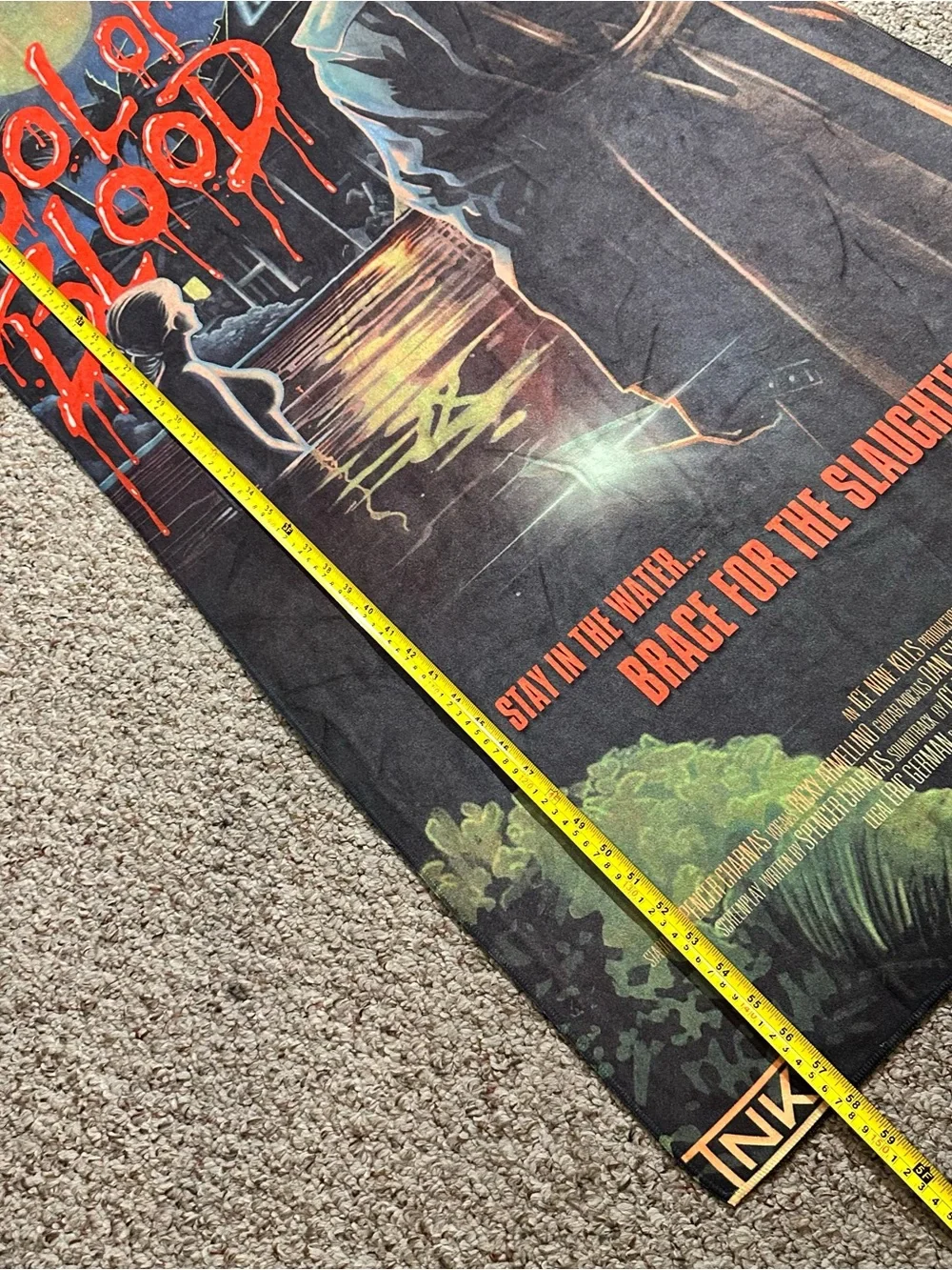 Ice Nine Kills 'Pool of Blood' Beach Towel - Rare Official Metal Tour Merch
